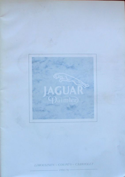 Jaguar Daimler Sedans Coupes Convertibles Modelprogram 1991 Carbrochure (2683)